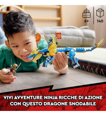 Lego Ninjago - Dragone del tuono di Jay - EVOLUTION - Lego 71760 ANNI 6+ Lego Ninjago - Dragone del tuono di Jay - EVOLUTION - Lego 71760 ANNI 6+