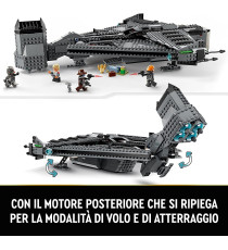 LEGO Star Wars - The Justifier - LEGO 75323 Astronave con Cad Bane e Droide Todo 360, Set The Bad Batch ANNI 9+ LEGO Star Wars - The Justifier - LEGO 75323 Astronave con Cad Bane e Droide Todo 360, Set The Bad Batch ANNI 9+