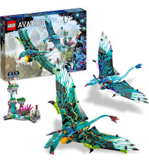 Lego Avatar - Il primo volo sulla banshee di Jake e Neytiri - Lego 75572 Pandora con Parti Fluorescenti e 2 Banshee ANNI 9+
