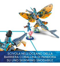 Lego Avatar - L’avventura di Skimwing - Lego 75576 Scenario Barriera Corallina di Pandora ANNI 8+