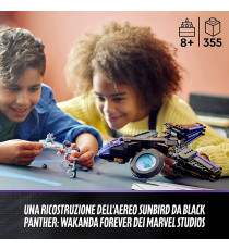 Lego Marvel - Sunbird di Shuri - LEGO 76211 Aereo di Black Panther, Supereroi dal film Wakanda Forever ANNI 8+ Lego Marvel - Sunbird di Shuri - LEGO 76211 Aereo di Black Panther, Supereroi dal film Wakanda Forever ANNI 8+