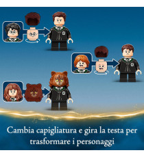 Lego Harry Potter - Hogwarts: Errore della pozione polisucco - Lego 76386 Castello con Minifigure d'Oro ANNI 7+