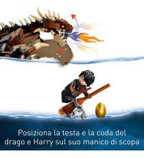 Lego Harry Potter - Ungaro spinato - LEGO 76406 Drago con Personaggi Hogwarts ANNI 10+