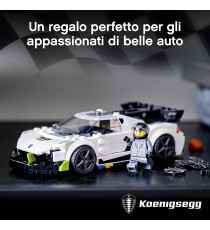 Lego Speed Champions - Koenigsegg Jesko - Lego 76900 Auto Sportiva con Minifigure del Pilota ANNI 7+