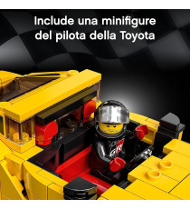 Lego Speed Champions - Toyota GR Supra - Lego 76901 Auto Sportiva con Minifigure del Pilota ANNI 7+
