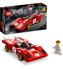 Lego Speed Champions - 1970 Ferrari 512 M - Lego 76906 Supercar, Auto Sportiva Rossa ANNI 8+