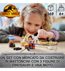 Lego Jurassic World - Atrociraptor: inseguimento sulla moto - Lego 76945 con Dinosauro e 2 Minifigure ANNI 6+