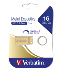 PENDRIVE 16GB USB 3.0 3.1 VERBATIM 99104 Metal Executive IN METALLO HIGH SPEED DATA TRANSFER - 16 GB velocità fino a 80 MB/s