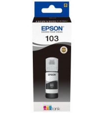 EPSON 103BK INCHIOSTRO NERO C13T00S14A10 ORIGINALE PER ECOTANK ET L3110,L3111,L3150, L3151,L3156,L3160,L5190 CAPACITA 65ml