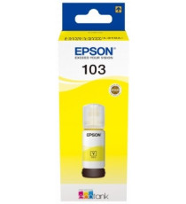 EPSON 103Y INCHIOSTRO GIALLO C13T00S44A10 ORIGINALE PER ECOTANK ET L3110,L3111,L3150, L3151,L3156,L3160,L5190 CAPACITA 65ml