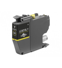 CARTUCCIA LC421XLY GIALLA COMPATIBILE PER BROTHER DCP-J1050DW,J1140DW,MFC-J1010DW,J1800 LC-421XL CAPACITA' 500 PAGINE