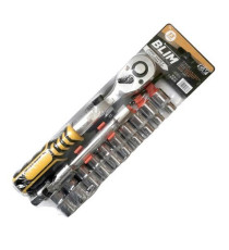 CHIAVE A CRICCHETTO REVERSIBILE 1/2 CRV 13 PEZZI BLIM BL0286 CHIAVE A BUSSOLA IN CROMO VANADIO ERGONOMICA PROFESSIONALE CHIAVE A CRICCHETTO REVERSIBILE 1/2 CRV 13 PEZZI BLIM BL0286 CHIAVE A BUSSOLA IN CROMO VANADIO ERGONOMICA PROFESSIONALE