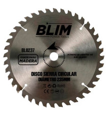 DISCO PER SEGA DA 235mm BLIM BL0237 - TAGLIO LEGNO 60 DENTI - ASSE 25,4mm - RIVESTIMENTO IN CARBURO DI TUNGSTENO DISCO PER SEGA DA 235mm BLIM BL0237 - TAGLIO LEGNO 60 DENTI - ASSE 25,4mm - RIVESTIMENTO IN CARBURO DI TUNGSTENO