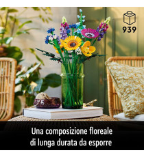 Lego The Botanical Collection - Bouquet fiori selvatici - Lego 10313 Icons con Papaveri e Lavanda LEGO ANNI 18+