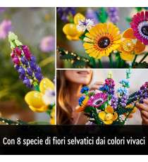 Lego The Botanical Collection - Bouquet fiori selvatici - Lego 10313 Icons con Papaveri e Lavanda LEGO ANNI 18+