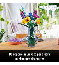 Lego The Botanical Collection - Bouquet fiori selvatici - Lego 10313 Icons con Papaveri e Lavanda LEGO ANNI 18+