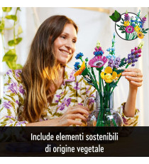 Lego The Botanical Collection - Bouquet fiori selvatici - Lego 10313 Icons con Papaveri e Lavanda LEGO ANNI 18+