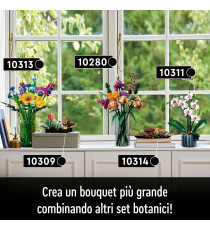 Lego The Botanical Collection - Bouquet fiori selvatici - Lego 10313 Icons con Papaveri e Lavanda LEGO ANNI 18+