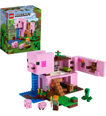 LEGO Minecraft - La pig house - LEGO 21170 CON Minecraft Alex, un iconico Creeper, 2 animali giocattolo Anni 8+