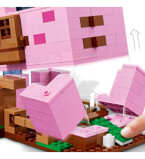 LEGO Minecraft - La pig house - LEGO 21170 CON Minecraft Alex, un iconico Creeper, 2 animali giocattolo Anni 8+