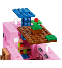 LEGO Minecraft - La pig house - LEGO 21170 CON Minecraft Alex, un iconico Creeper, 2 animali giocattolo Anni 8+