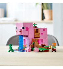 LEGO Minecraft - La pig house - LEGO 21170 CON Minecraft Alex, un iconico Creeper, 2 animali giocattolo Anni 8+