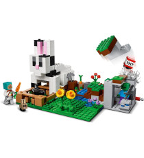 LEGO Minecraft - Il Ranch del Coniglio - Lego 21181 con Figure di Domatore, Zombie e Animali Anni 8+