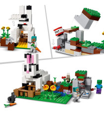 LEGO Minecraft - Il Ranch del Coniglio - Lego 21181 con Figure di Domatore, Zombie e Animali Anni 8+