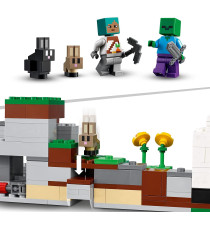 LEGO Minecraft - Il Ranch del Coniglio - Lego 21181 con Figure di Domatore, Zombie e Animali Anni 8+