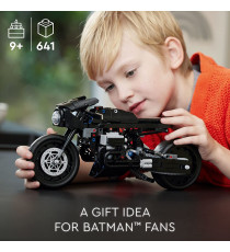 Lego Technic - THE BATMAN – BATCYCLE - Lego 42155 iconica modo del super eroe Batman ANNI 9+