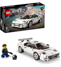 Lego Speed Champions - Lamborghini Countach - Lego 76908 -Raro- Replica Auto Sportiva con Minifigure Pilota ANNI 8+ Lego Speed Champions - Lamborghini Countach - Lego 76908 -Raro- Replica Auto Sportiva con Minifigure Pilota ANNI 8+