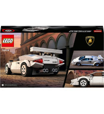Lego Speed Champions - Lamborghini Countach - Lego 76908 -Raro- Replica Auto Sportiva con Minifigure Pilota ANNI 8+
