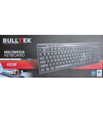 TASTIERA BULLTEK K8208 NERA ERGONOMICA MULTIMEDIALE CON CAVO USB - 116 TASTI DI CUI 8 MULTIMEDIALI - PER WINDOWS E MAC TASTIERA BULLTEK K8208 NERA ERGONOMICA MULTIMEDIALE CON CAVO USB - 116 TASTI DI CUI 8 MULTIMEDIALI - PER WINDOWS E MAC