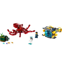 Lego Creator 3in1 - Missione Tesoro sommerso - Lego 31130 con polpi, aragosta, raggio manta, 2 minifigure ANNI 8+