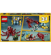 Lego Creator 3in1 - Missione Tesoro sommerso - Lego 31130 con polpi, aragosta, raggio manta, 2 minifigure ANNI 8+