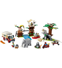 Lego City - Accampamento di soccorso animale - Lego 60307 con tantissimi animali, veicoli e personaggi d’ispirazione ANNI 6+