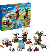 Lego City - Accampamento di soccorso animale - Lego 60307 con tantissimi animali, veicoli e personaggi d’ispirazione ANNI 6+