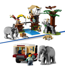 Lego City - Accampamento di soccorso animale - Lego 60307 con tantissimi animali, veicoli e personaggi d’ispirazione ANNI 6+