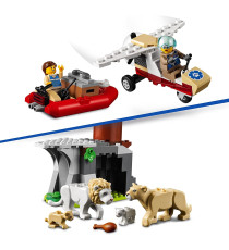 Lego City - Accampamento di soccorso animale - Lego 60307 con tantissimi animali, veicoli e personaggi d’ispirazione ANNI 6+