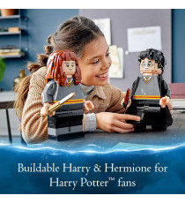 Lego Harry Potter - Harry Potter ed Hermione Granger - Lego 76393  modelli alti 26 cm ANNI 10+