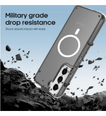 CUSTODIA SILICONE TRASPARENTE PER SAMSUNG GALAXY S21 SLIM MAG-SAFE MAGNETIC MORBIDA IN TPU RESISTENTE - COVER ANTIGRAFFIO CUSTODIA SILICONE TRASPARENTE PER SAMSUNG GALAXY S21 SLIM MAG-SAFE MAGNETIC MORBIDA IN TPU RESISTENTE - COVER ANTIGRAFFIO