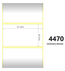 Etichette Zebra 57x32mm bianche 3006307-T 4470PZ termiche compatibili con ZEBRA ZT230,ZT411,ZT421 Z-1000D 2.2x1.3x3 Core