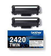 TWIN PACK Brother TN-2420 2 toner originali per Brother HL 2310 2350 2370 2375 2510 2530 2550 2730 2750 TN2420 x 2 TN2420TWIN