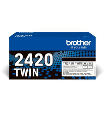 TWIN PACK Brother TN-2420 2 toner originali per Brother HL 2310 2350 2370 2375 2510 2530 2550 2730 2750 TN2420 x 2 TN2420TWIN