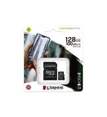 MICRO SDHC 128GB CLASSE 10 SDCS2/128GB UHS-I KINGSTON CANVAS SELCET PLUS - MICROSD 128GB 100MBs CON ADATTATORE MICRO SDHC 128GB CLASSE 10 SDCS2/128GB UHS-I KINGSTON CANVAS SELCET PLUS - MICROSD 128GB 100MBs CON ADATTATORE