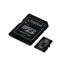 MICRO SDHC 128GB CLASSE 10 SDCS2/128GB UHS-I KINGSTON CANVAS SELCET PLUS - MICROSD 128GB 100MBs CON ADATTATORE