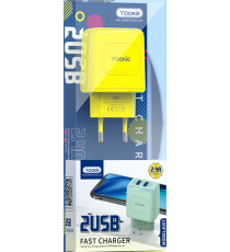 Caricatore USB da muro 2 porte 2.4A Yookie KI57 Yellow con cavo MICRO - Ricarica Fast - USB 5A 2.4A - Giallo alta qualità Caricatore USB da muro 2 porte 2.4A Yookie KI57 Yellow con cavo MICRO - Ricarica Fast - USB 5A 2.4A - Giallo alta qualità