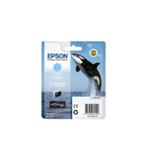 Epson T7605 light ciano C13T76054010 cartuccia originale Orca per Epson SureColor SC-P600 capacità 25.9ml Epson T7605 light ciano C13T76054010 cartuccia originale Orca per Epson SureColor SC-P600 capacità 25.9ml