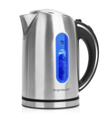 Bollitore elettrico in acciaio INOX Argento - 2200W - capacità 1,7 LITRI - Tempo bollitura rapido - Certificato Aigostar Bollitore elettrico in acciaio INOX Argento - 2200W - capacità 1,7 LITRI - Tempo bollitura rapido - Certificato Aigostar