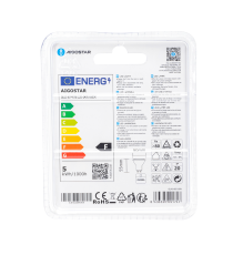 Faretto led GU10 COB 4.9w 360 lumen - 6500K luce fredda bianca - lampadina misura D50xH55mm Equivalenza incandescente: 52W Faretto led GU10 COB 4.9w 360 lumen - 6500K luce fredda bianca - lampadina misura D50xH55mm Equivalenza incandescente: 52W